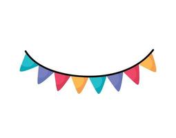 party decoration garlands hanging vector