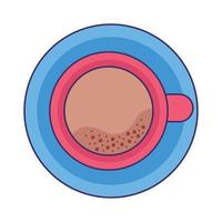 coffee drink airview vector