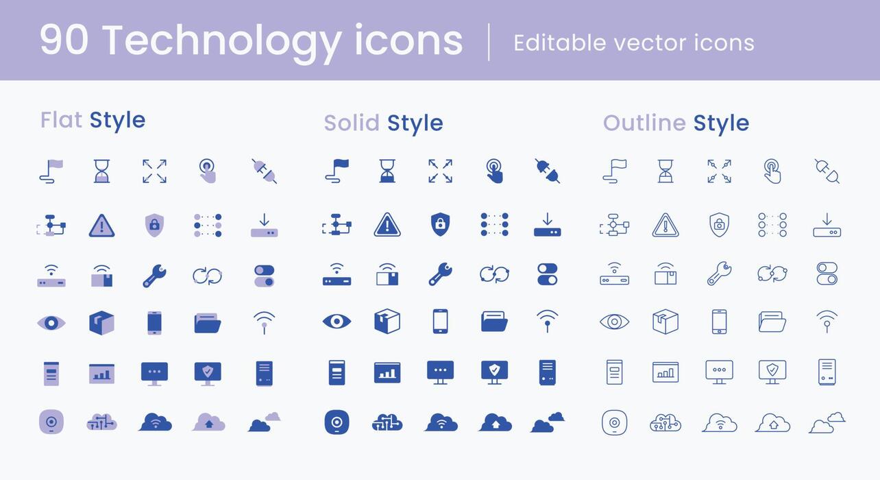 Technology Icons Vector Art, Icons, and Graphics for Free Download
