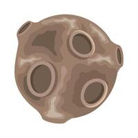 meteorite brown space vector