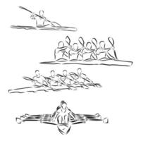 rowing vector sketch