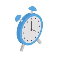 reloj despertador isometrico vector