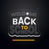 Welcome back to school vector