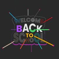 Welcome back to school vector
