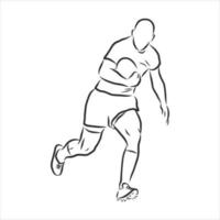 dibujo vectorial de balonmano vector