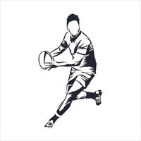 dibujo vectorial de balonmano vector