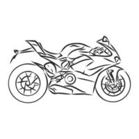 bosquejo del vector de la motocicleta