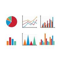 Diagrama y gráfico de finanzas de herramientas de datos. gráfico y gráfico, diseño de vector de finanzas de datos de diagrama de negocios