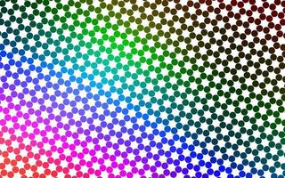 Fondo de vector de arco iris multicolor claro con burbujas.