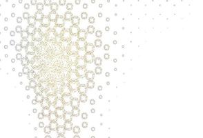 Light yellow, orange vector background with bubbles.