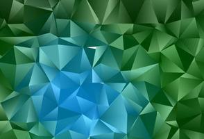 Dark Blue, Green vector blurry triangle template.