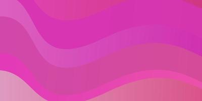 Light Pink vector background with bent lines.