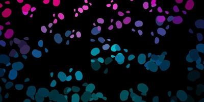 Dark blue, red vector template with abstract forms.