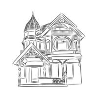 house vector sketch