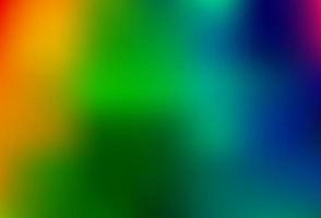 Light Multicolor, Rainbow vector blurred and colored background.