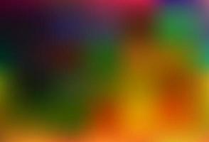 Dark Multicolor, Rainbow vector glossy bokeh pattern.