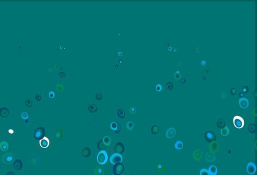 Light Blue, Green vector texture with disks.