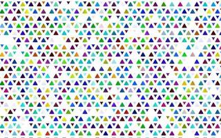 multicolor claro, textura vectorial del arco iris en estilo triangular. vector