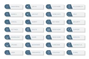 Call to action buttons pack vector