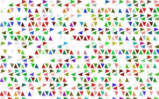 multicolor claro, textura vectorial del arco iris en estilo triangular. vector