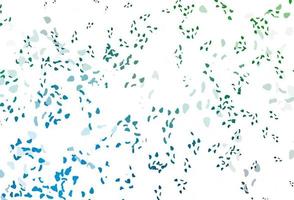 Light blue, green vector texture with random forms.