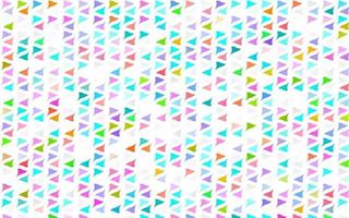 luz multicolor, fondo de vector de arco iris con triángulos.
