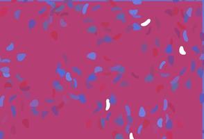 Light Blue, Red vector pattern with chaotic shapes.