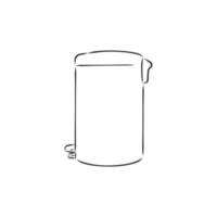 trash can vector sketch