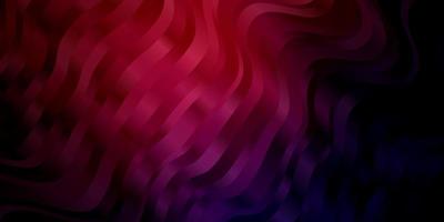 Dark Purple, Pink vector background with wry lines.