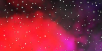 Dark Pink, Yellow vector layout with bright stars.