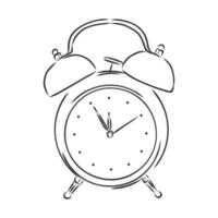 alarm clock vector sketch