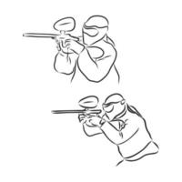 paintball vector sketch