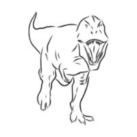 dinosaur vector sketch