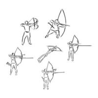 archery vector sketch