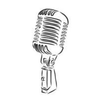 microphone vector sketch