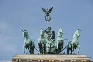 Berlin, Germany - September 15, 2014. The Brandenburg Gate Monument in Berlin on September 15, 2014 photo
