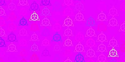 Light Blue, Red vector backdrop with mystery symbols.