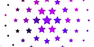 Light Purple vector layout with bright stars.