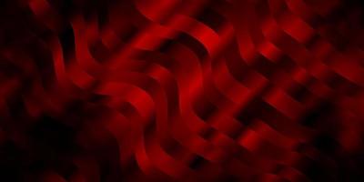 Dark Red vector background with bent lines.