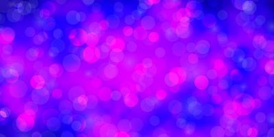 Light Purple, Pink vector texture with circles.