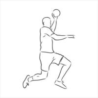 handball vector sketch