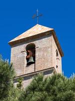 CASARES, ANDALUCIA, SPAIN - MAY 5. Church tower in Casares Spain on May 5, 2014 photo