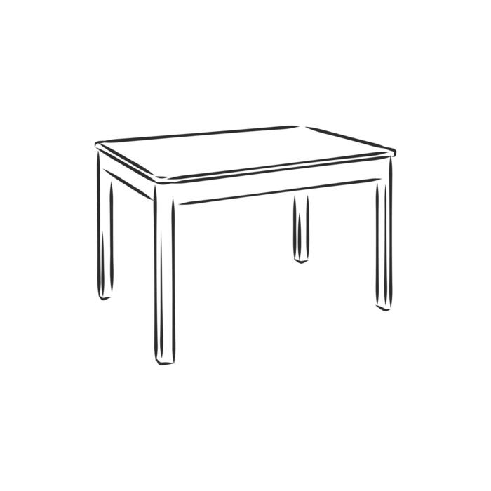 Table Black And White Vector Art, Icons, and Graphics for Free Download