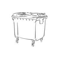 trash can vector sketch