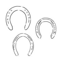 horseshoe vector sketch