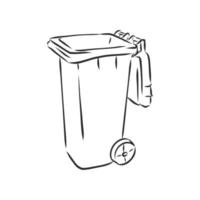 trash can vector sketch