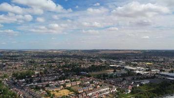 Aerial View of Central City from Railway Station and Bedfordshire video