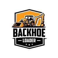 Backhoe Loader Company Ready Made Logo Design vector