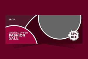 Fashion Sale Facebook Cover vector