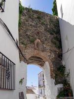 CASARES, ANDALUCIA, SPAIN - MAY 5. Entrance arch to Casares Spain on May 5, 2014 photo